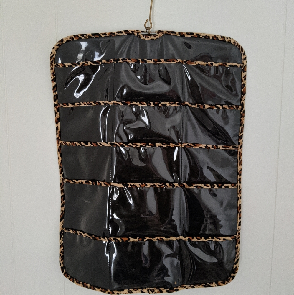 Cheetah Print Hanging Jewelry Holder